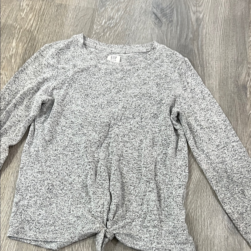 GAP Women's Gray Knit Long Sleeve Tee